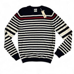 Diesel K-Calib Striped Crewneck Sweater Navy Red White Nautical Preppy Unisex XL